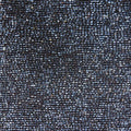 Hematite Gunmetal Grey Bugle Bead On Silk Georgette Ground Fabric - Rex Fabrics