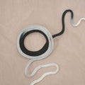 Black and White Embroidered Swirl Decorative Organza - Rex Fabrics