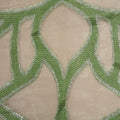 Light Green Embroidered Abstract Decorative Organza - Rex Fabrics