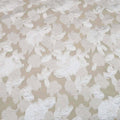 White Floral Embroidered Organza Fabric - Rex Fabrics