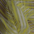 Yellow And White Organza Fabric - Rex Fabrics