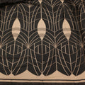 Black Geometric Embroidered Tulle Fabric - Rex Fabrics