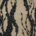 Black Pearl Design Embroidered Tulle Fabric - Rex Fabrics