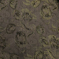 Gold and Black Pearls Floral Designed on Black Embroidered Lace - Rex Fabrics