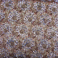 Multicolored Floral Heavily Bugle Beaded Embroidered Fabric - Rex Fabrics