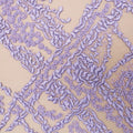 Purple Abstract Embroidered Tulle Fabric - Rex Fabrics