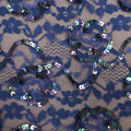 Purple Heavily Sequin Floral Designed Embroidered Lace - Rex Fabrics