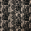Black Embroidered Guipure Fabric - Rex Fabrics