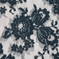 Black Chantilly French Alencon Lace - Rex Fabrics