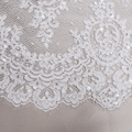 Ivory French Sequin Floral Corded Lace Trim - Rex Fabrics