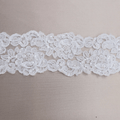 Light Ivory French Beaded Floral Corded Lace Trim - Rex Fabrics