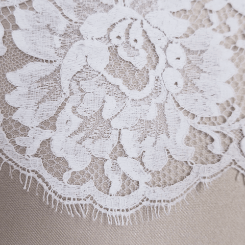 Light Ivory French Floral Lace Trim - Rex Fabrics