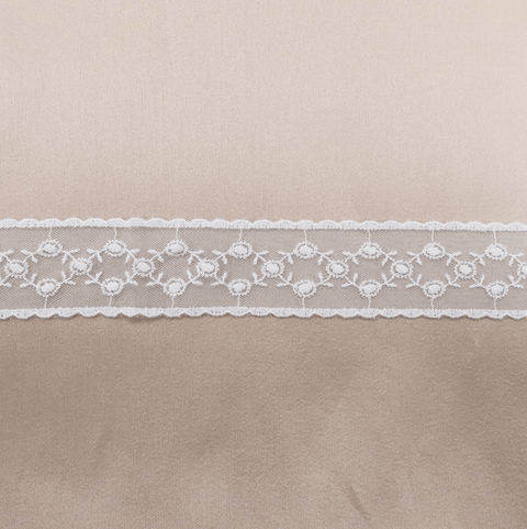 White Floral Lace Trim - Rex Fabrics