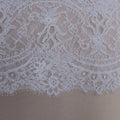 White French Floral Corded Lace Trim - Rex Fabrics