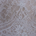 White French Floral Corded Lace Trim - Rex Fabrics
