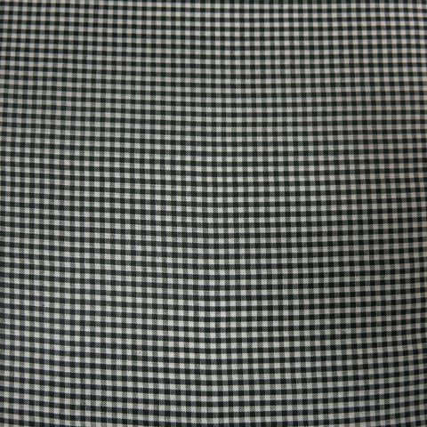 Black Plaid Cotton Blended Broadcloth - Rex Fabrics