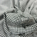 Black Plaid Cotton Blended Broadcloth - Rex Fabrics