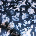 Blue Hollywood Elvis Presley Printed Silk - Rex Fabrics