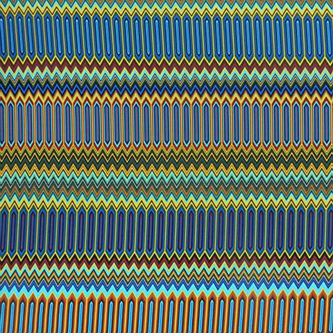 Bright Multi-Colored Geometric Printed Jersey - Rex Fabrics