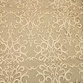 Brown Abstract Embroidered Tulle Fabric - Rex Fabrics