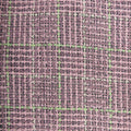 Burnt Purple Pink and Lime Textured Tweed Boucle Fabric - Rex Fabrics