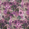 Hues of Purple Floral Garden Silk Brocade - Rex Fabrics