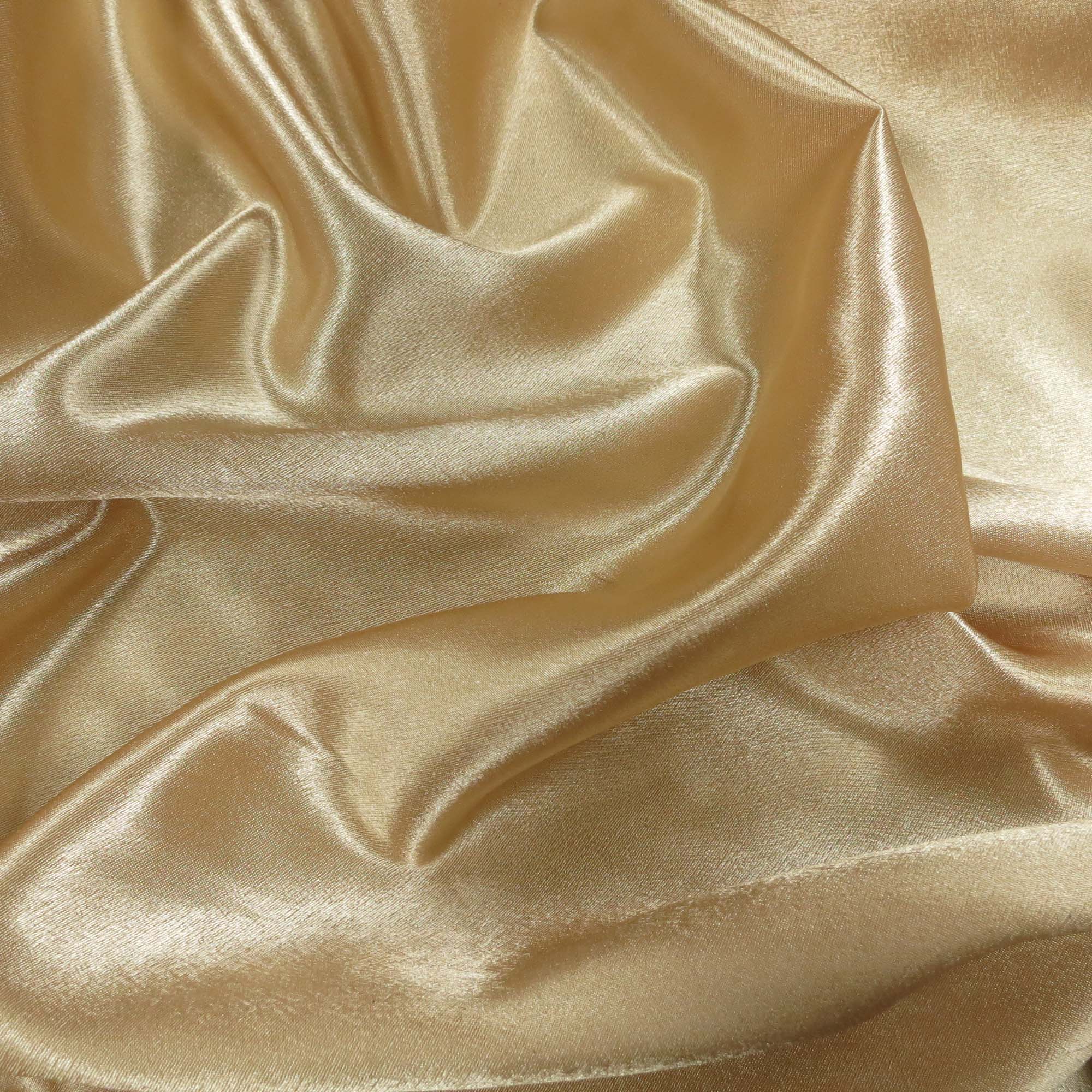 Light Gold Polyester Crepe Back Satin Rex Fabrics Light Gold Polyester Crepe Back Satin Rex Fabrics