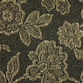 Moss and Gold Floral Silk Brocade - Rex Fabrics