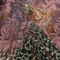Multicolored Animal Print and Floral Printed Polyester Chiffon Fabric - Rex Fabrics
