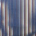 Blue Earth Tone Stripe 100% Fine Cotton Fabric - Rex Fabrics