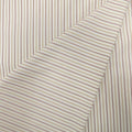 Cream, Taupe and Terracotta Striped 100% Fine Cotton Fabric - Rex Fabrics