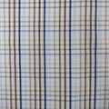 Neutral Multi-Colored Plaid Striped 100% Fine Cotton Fabric - Rex Fabrics