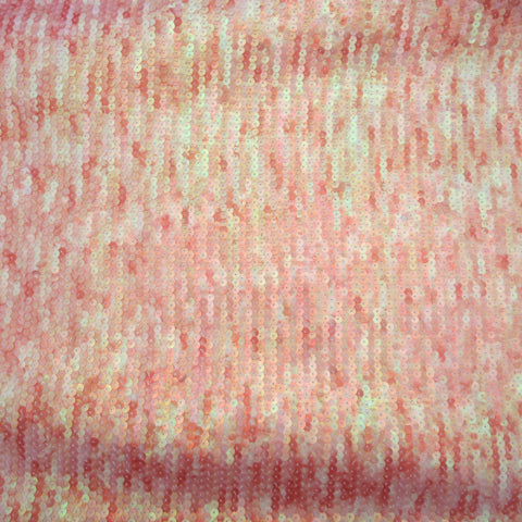 Copper Rose Heavily Sequin Embroidered Fabric - Rex Fabrics
