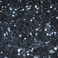 Embroidered Onyx Abstract Black Sequin Fabric - Rex Fabrics