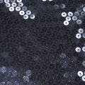 Heavily Embroidered Smokey Black Sequin Fabric - Rex Fabrics