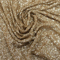 Light Brown Heavily Sequin Embroidered Fashion Fabric - Rex Fabrics