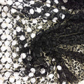 Black and White Floral Guipure French Lace - Rex Fabrics