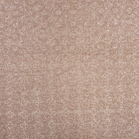 Blush Sequin Embellished Floral Guipure Lace - Rex Fabrics