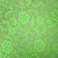 Fluorescent Green Floral Paisley Guipure Lace - Rex Fabrics