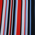 Blue Multicolored Striped Printed Polyester - Rex Fabrics
