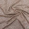 Peach Heavily Sequin Embroidered Fashion Fabric - Rex Fabrics