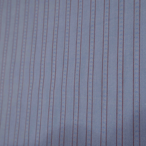Soktas Electric Blue and White Striped Finest Cotton Fabric - Rex Fabrics