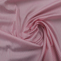 Soktas English Lavander and White Striped Finest Cotton Fabric - Rex Fabrics