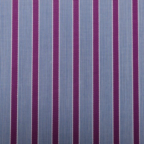 Soktas Old Mauve with UCLA Blue Multi-Striped Finest Cotton Fabric - Rex Fabrics