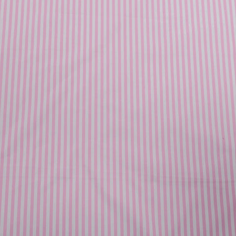 Soktas Silver Pink and White Striped Finest Cotton Fabric - Rex Fabrics