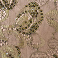 Black and Gold Floral with Bronze Beaded Solstiss Vintage Lace - Rex Fabrics