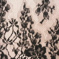 Black Floral Abstract Vintage Solstiss Lace - Rex Fabrics