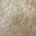 Gold and Silver Floral Metallic on Black Solstiss Vintage Lace - Rex Fabrics