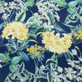 Blue Heavy Floral Printed Floral - Rex Fabrics