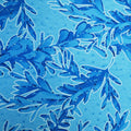 Light Blue Floral Abstract Printed Synthetic Fiber Fabric - Rex Fabrics